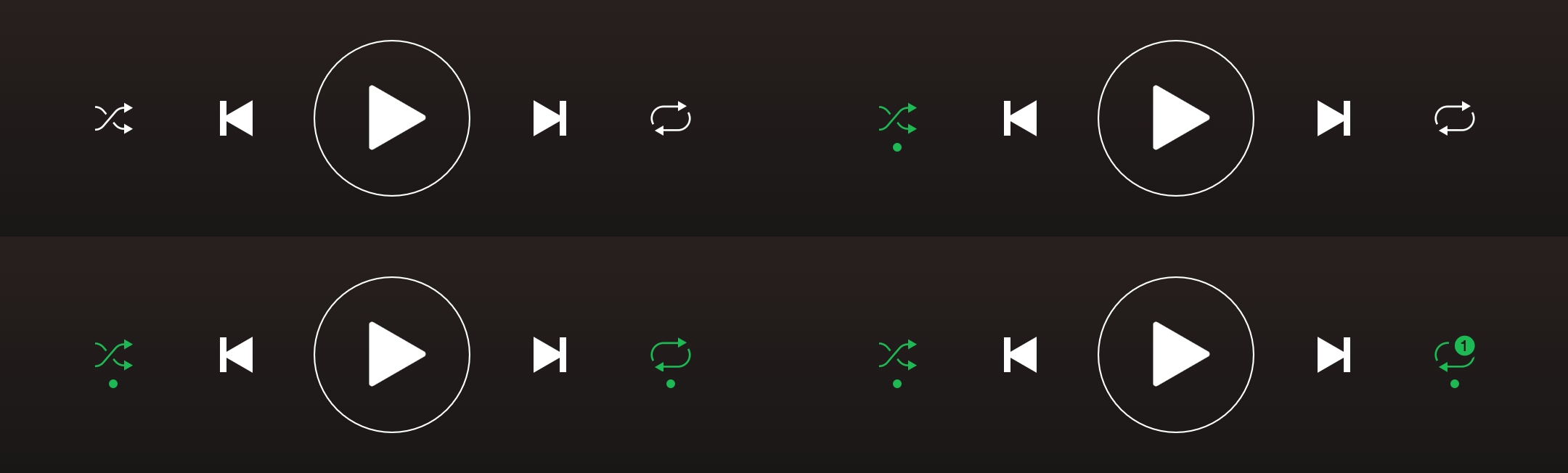 Download Spotify Shuffle And Repeat Buttons We Are Colorblind